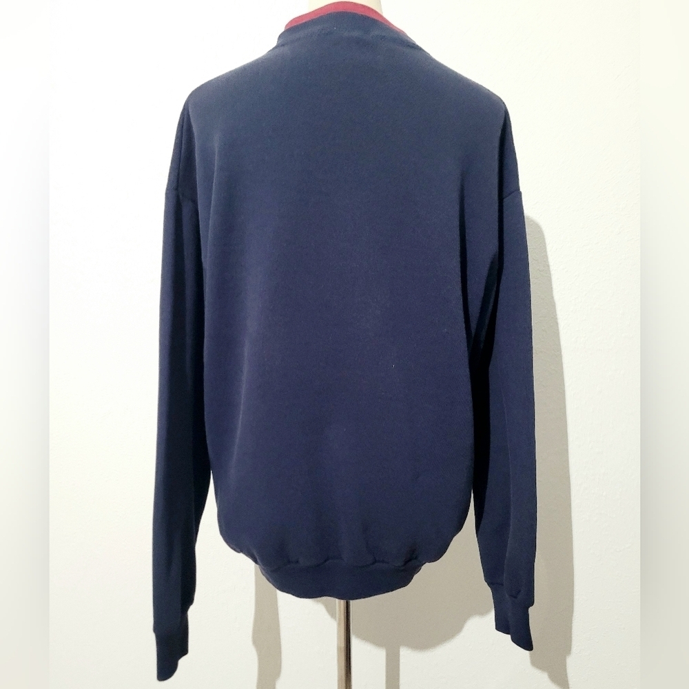 Vintage Pleasant Shade Autumn Country Scarecrow Fall Sweatshirt Sz L Made In USA - Picture 5 of 11